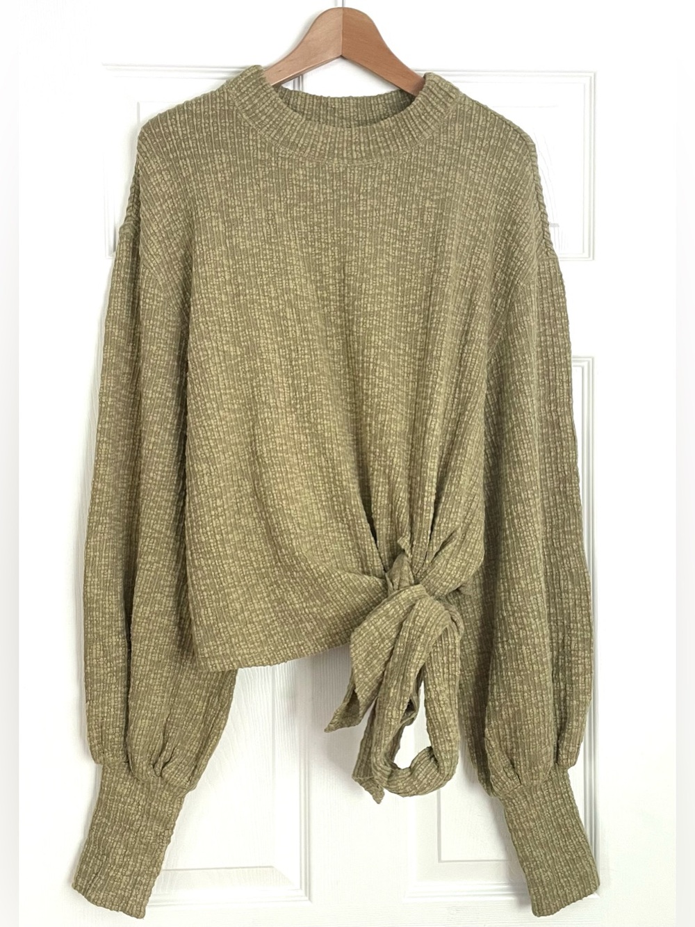 Free People Beach Front Tie Sweater Size S